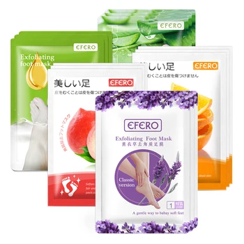 

5pack Foot Peeling Mask Exfoliation Dead Skin Remover Foot Mask for Legs Whitening Moisturizing for Pedicure Socks Feet Patches