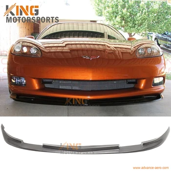 

Fit For 05 06 07 08 09 10 11 12 13 Chevy Corvette C6 Base Front Bumper Lip Splitter Spoiler PU