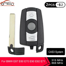 KEYECU für BMW 1 3 5 7 Serie X5 X6 Z4 Smart-Remote-Key Fob CAS3 CAS3 + 3 Taste 315MHZ 868MHZ PCF7945 ID46 Chip (nicht KYDZ)