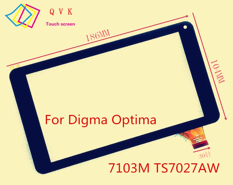 Черный 7 дюймов для Digma Optima 7013 7103M 7302 7303M 7305S 7307D 7701B 3g 4G емкостный сенсорный экран панель TS7094PL