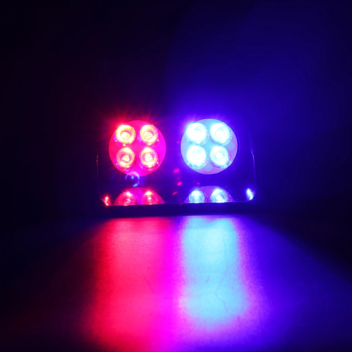 Синий красный 8 светодиодный автомобильный Предупреждение приборная панель козырек полицейский стробоскоп лампа 8 светодиодный Белый Янтарный Желтый вспышка