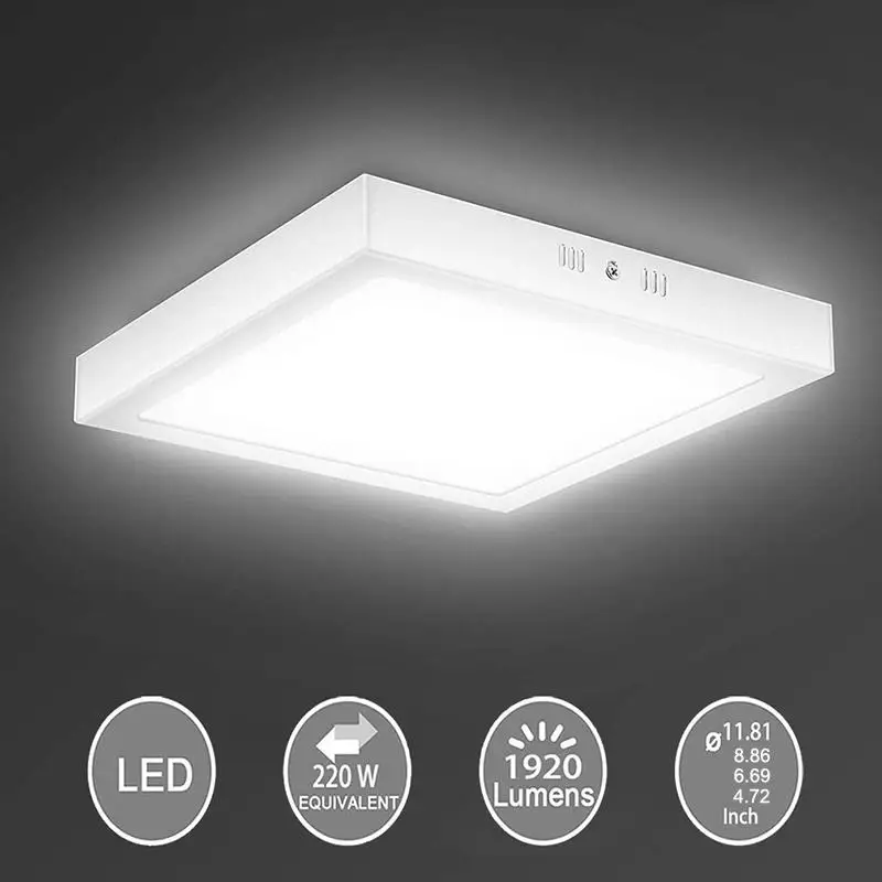 

Led Downlight LED Round Downlight Durable Sturdy Warm Light Square Super Market Store Exhibition Flashlight 18w Room Concealed