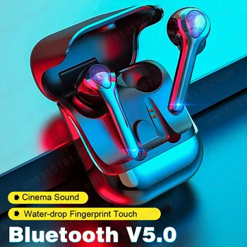

Bluetooth Headphones Touch Wireless Earphones Bluetooth 5.0 TWS Earbuds Noise Cancelling Gaming Headsets For Phone With Mic