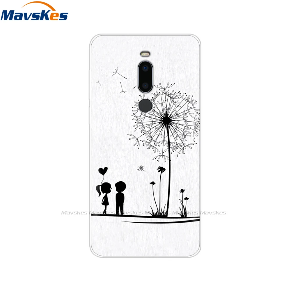 cases for meizu belt Silicone Cover for Meizu M8 Case oft TPU Protective Phone Case Cartoon Flowers Bumper Shell for Meizu M8 Lite M 8 Case Cover Bag best meizu phone case brand Cases For Meizu