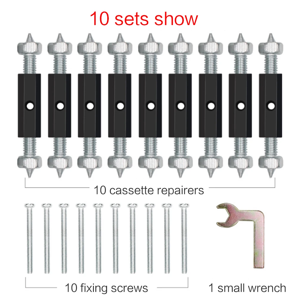 

10sets Wall Switch Socket Cassette Repairer Switch Cassette Screw Support Rod for Socket Cassette Repair Electrical Accessories