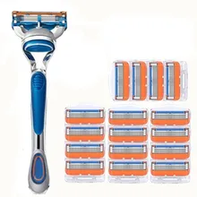 1 держатель+ N лезвия для бритвы мужские лезвия для бритвы 5 слой лезвие бритвы Совместимость с gilletee Fusione Razor