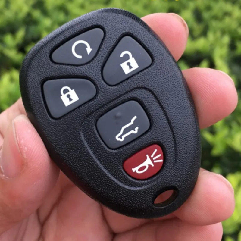 Dakatu 10pcs 5 Buttons Replacement Remote Keyless Entry Key Fob Shell