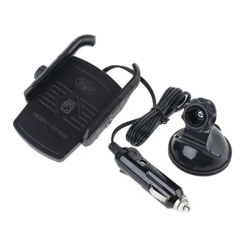

360° Qi Wireless Car Suction Smartphone Fast Charger Mount Holder Stand Cradle Car Phone holder Phone Stand Mobile Support
