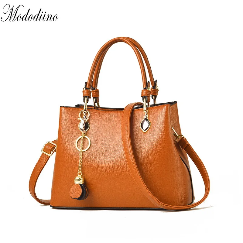 

Mododiino Oil Leather Shoulder Bag Luxury Handbags Women Bags Designer Solid Color Crossbody Bag Ladies Top Handle Bag DNV1305