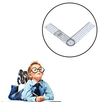 

1PC Angle Measuring Ruler Corner Multi-function School Supplies Student Ruler Plastic 30cm Office Drawing Stationery D4J8