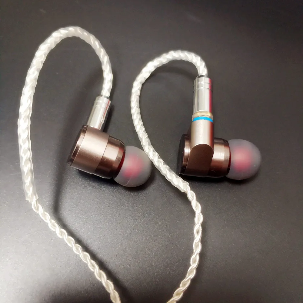Оловянные аудионаушники двойной динамический привод HIFI бас наушники диджея