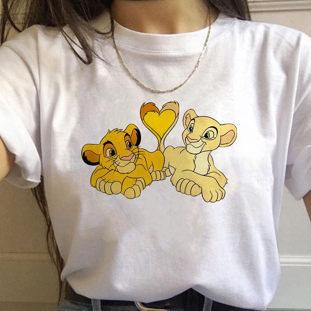 Simba camiseta del Rey León para mujer, remera de Disney ropa Hipster de amor para Hakuna Matata 2021|Camisetas| AliExpress