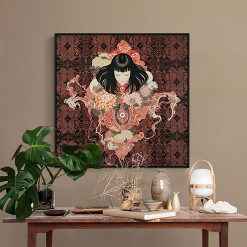 

Japanese Ukiyo-e Decorative Painting Day Material Tattoo Shop Painting Home Living Room Background Wall Painting M2073