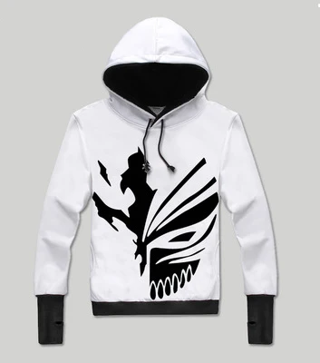Зимние мужские толстовки BLEACH пуловер аниме Kurosaki Ichigo хип-хоп толстовки мужские пуловеры пальто
