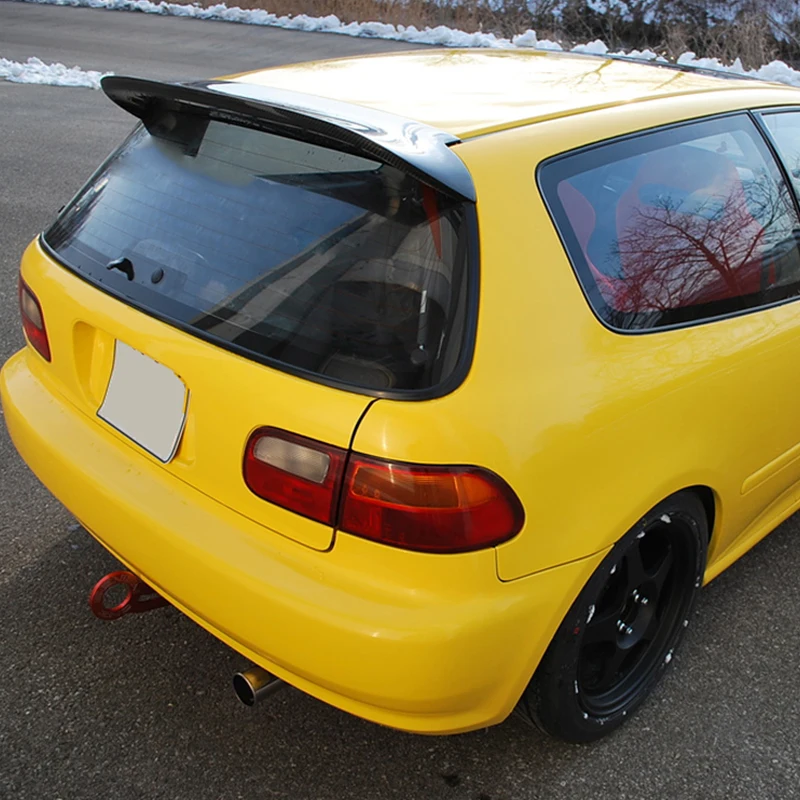 Skleněná textilní vlákna duckbill lžíce styl pro Honda civilní např 92-95 hatchback kufr spoiler vlákno sklo zadní blatník FRP ducktail rozbočovač lippe