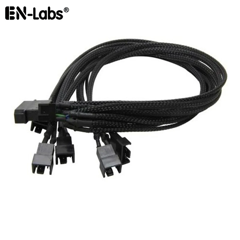 Sleeved PWM Fan Extension Power Splitter Cable,Connector 4 Pin Molex / SATA to 3 4 5 6 4Pin Fan Spliter 4 Motherboard PWM Header|Computer Cables & Connectors| - AliExpress