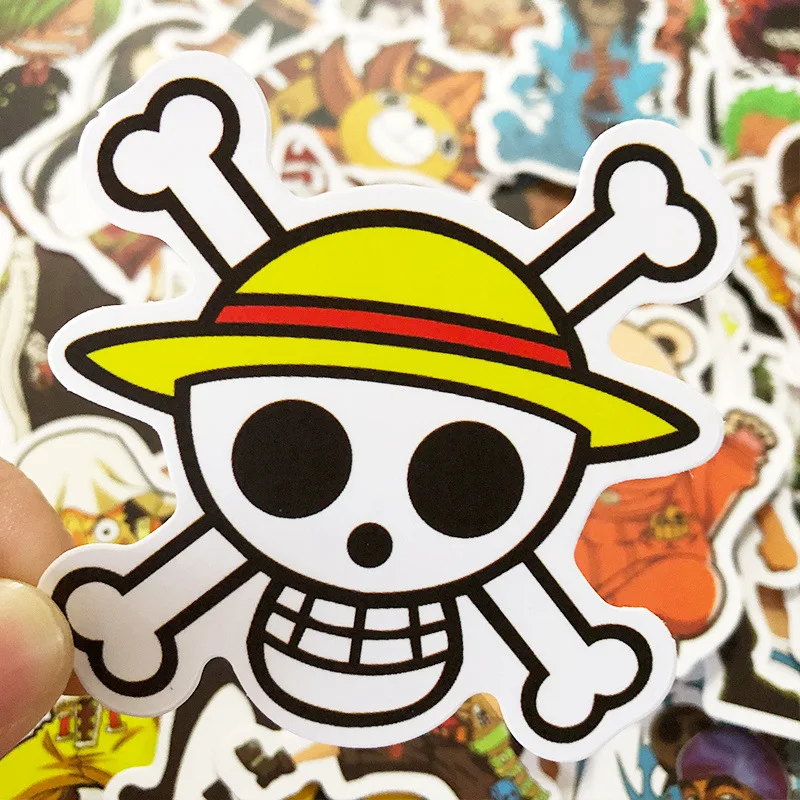 

50PCS Anime ONE PIECE Luffy pirate Stickers Waterproof Sticker Backpack DIY Sticker