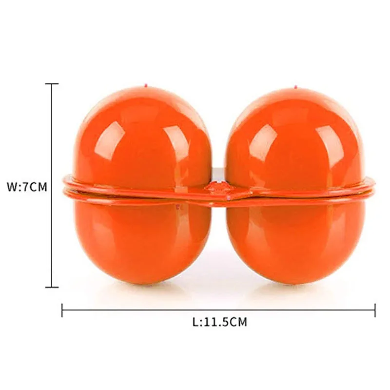 Portable Egg Storage Box 2 Trays Egg Case Carrier Container Hard Boiled Holder Camping Carrier for Barbecue Camping