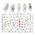 Новый 3D Nail Sticker English Letter stickers for nail Foil Love Heart Design Nails Accessories Fashion Manicure Sticker