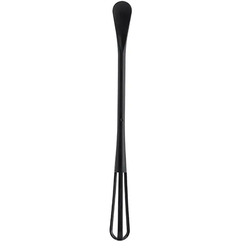 Kapmore 1pc Egg Whisk Plastic Mini Multifunctional Egg Beater Kitchen Utensil With Teaspoon Tools Accessories 2 Colors egg beater