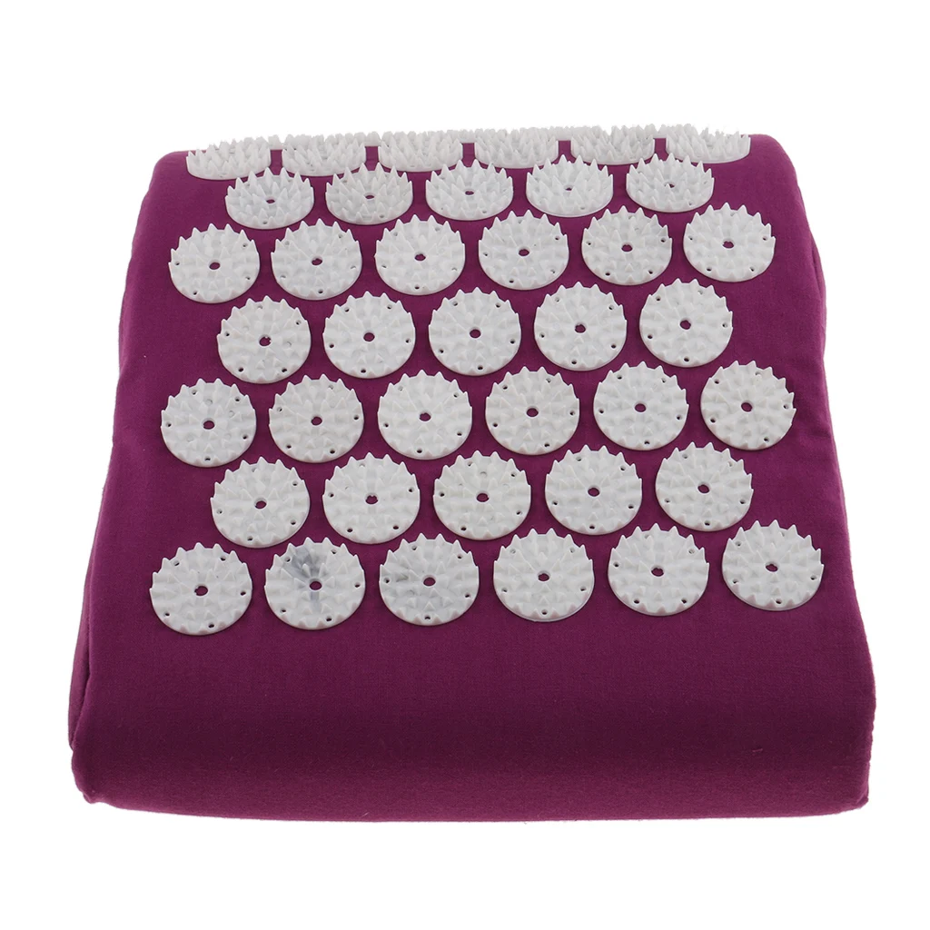 Spiky Acupressure Pillow Massage Cushion Shoulder Neck Muscle Upper Back Meditation Yoga Fitness Cushion