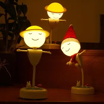 

LED Scarecrow Night Lamp USB Charging Kid Christmas Gfit Bedroom Decoration