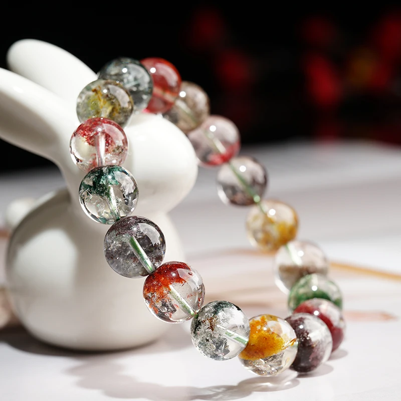 Rainbow Ghost Stone Beads Bangles & Bracelets Fashion Jewelry