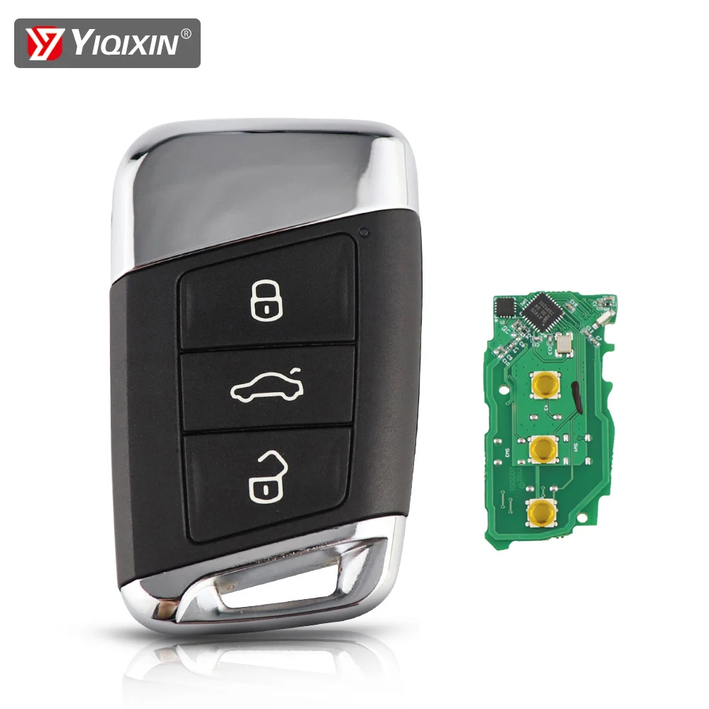YIQIXIN 315/434Mhz Smart Remote Car Key For Volkswagen VW Magotan B8 Superb Skoda A7 Passat Variant 2015-2019 3 Button Blade | Автомобили