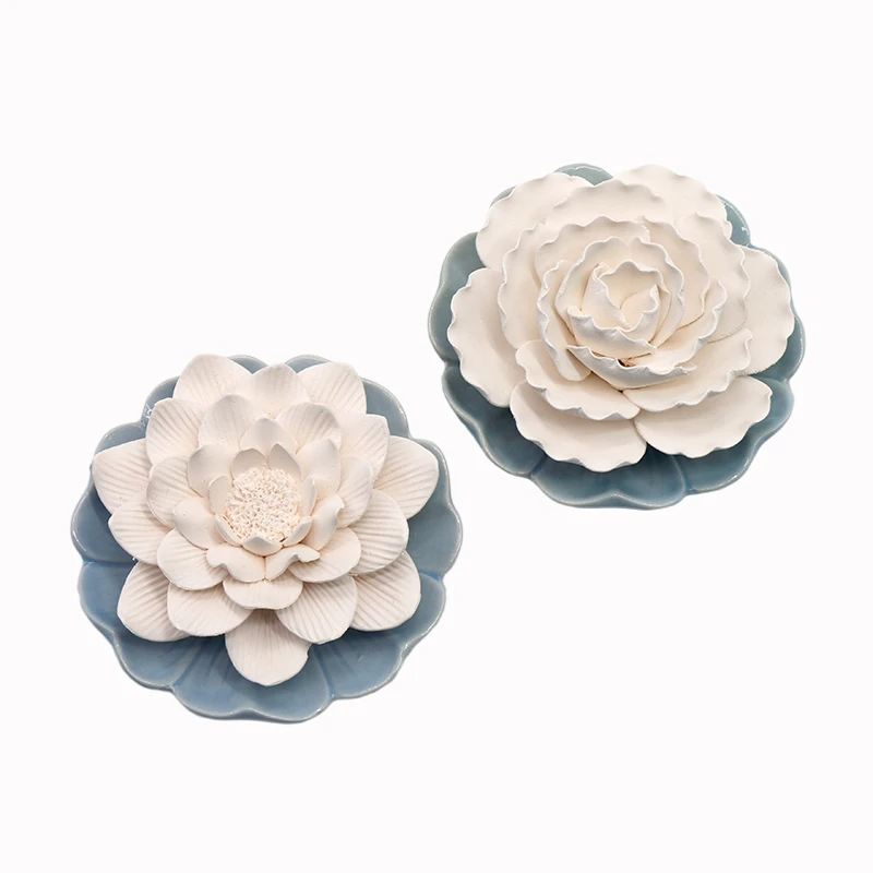 

1PCS Ceramic Aromatherapy Air Freshener Car-mounted aromatherapy disc diffuser stone decoration Perfume table top bedroom decor