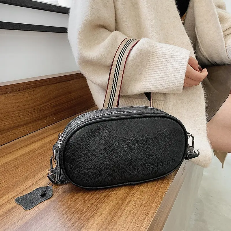 Luxury Genuine Leather Handbags New Designer Fashion Cowhide One Shoulder Handbag Diagonal Multi-Purpose Chest Bag