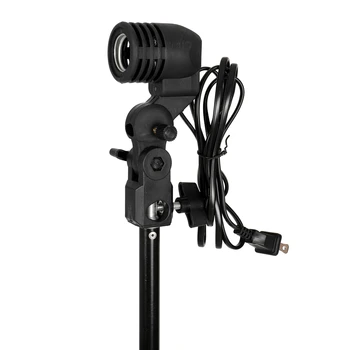 

45W Photo Photography Umbrella Lighting Kit Studio Light Bulb Backdrop Stand with Five-in-One Folding Reflector Set