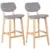 Hot Bar Chair Solid Wood Modern Simple Household Backrest Rotating Bar Chair Bar Stool Milk Tea Coffee Shop Front Desk Stool 7