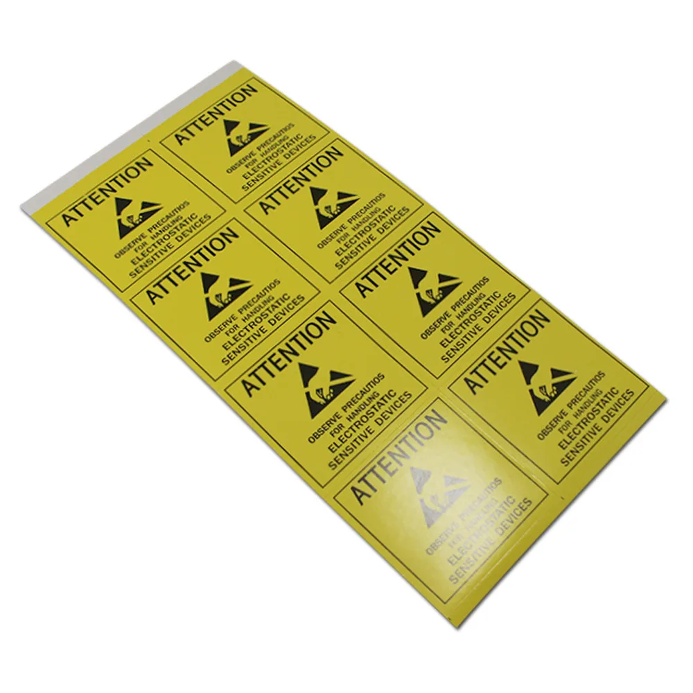 

DHL 3000Pcs/ Lot Event Attention Sticker Warning Label Reminder For ESD Static Electrostatic Sensitive Device Electronics PCB