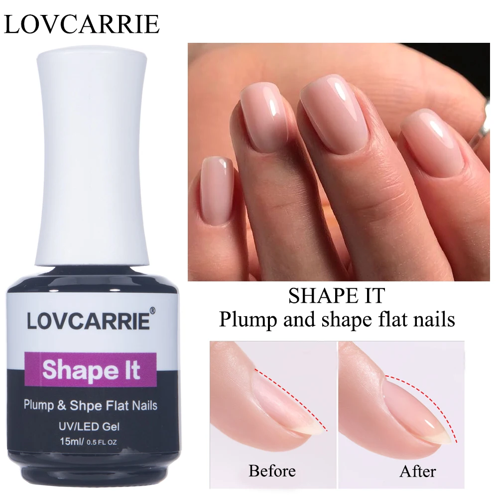 Lovcarrie 15ml Gel Nail Polish Self Leveling Reinforce Gel Base Coat