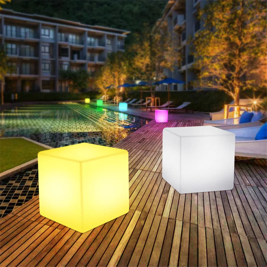 Conduziu a Luz Iluminada da Barra da Mobília a Cadeira Fresca do Cubo Conduziu a Lâmpada de Mesa Exterior do Tamborete de Ktv Cofe da Luz da Noite com Controle Remoto 10 - 30 40cm 10 Cadeira de bar com iluminação led, 10