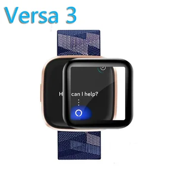 

3D Curved Edge Full Coverage Soft Protective Film Cover Protection For Fitbit Sense/Versa 3 Watch Versa3 Screen Protector Case