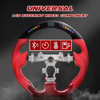 

Car Auto Racing Steering Wheel LED Display with Intellignet OBD Module Kit Universal Accessory LED Performance Steering Wheel