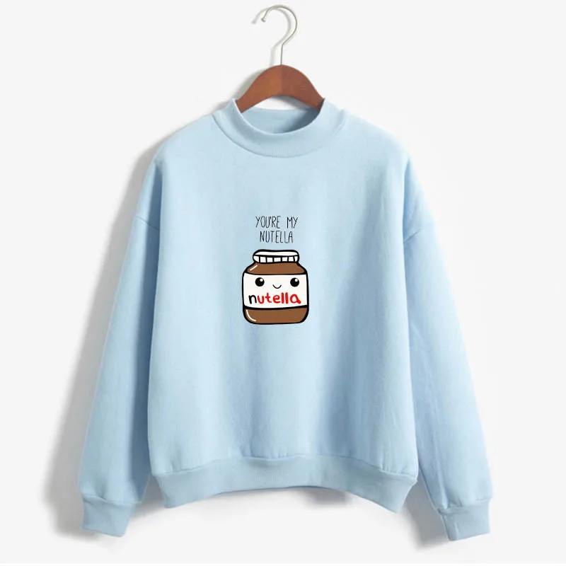 Nutella толстовка с капюшоном | Yami Kawaii Милая Женская худи Повседневная верхняя
