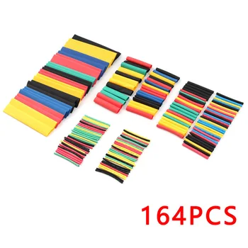 

Heat Shrinkable Cable kit Tubing Assorted Wire 164pcs Insulation Wrap tube Sleeving Multicolor Insulated Shrinking