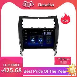 Dasaita 10,2 "ips Car Android 9,0 1 din плеер для Toyota Camry 2012 2013 2014 США и Ближний Восток версия gps 64 Гб Встроенная память автомобильной аудиосистемы