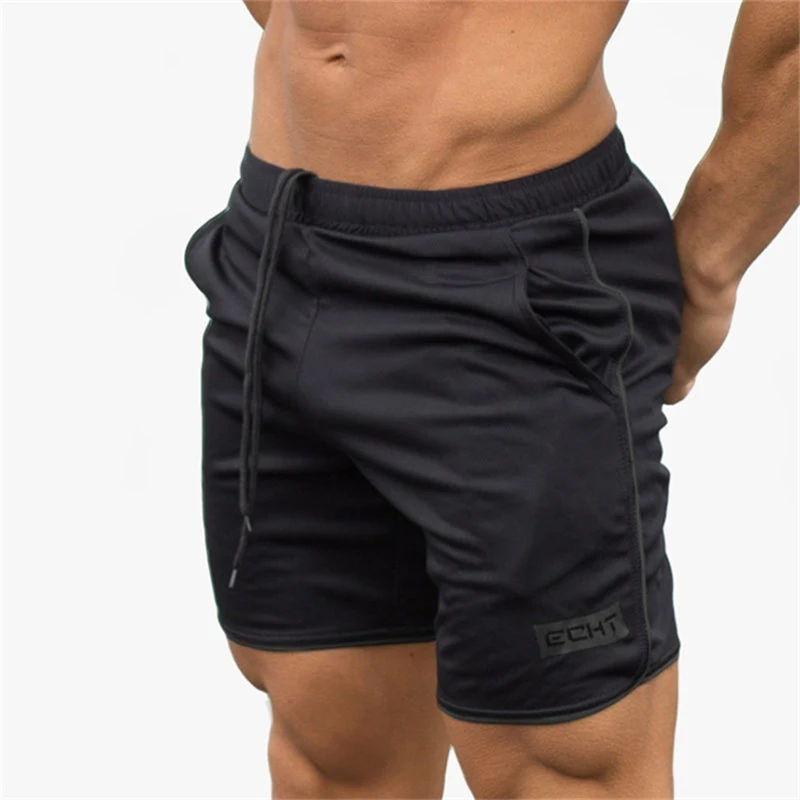 2018 новые мужские тренажерные залы фитнес свободные шорты спортивные штаны летние быстросохнущие классные короткие мужские брюки