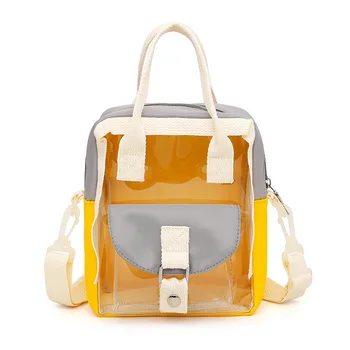 

2020 New Transparent Bag Jelly Bag Women Fashion Korean Version of PVC Backpack Summer Ladies Backpack