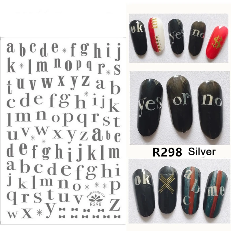 Nusx Nail Decoration Stickers On Nail Of The Inscription Accessoires Rose Gold White Letter Decal Sticker 1 Nusx Nail Decoration Stickers On Nail Of The Inscription Accessoires Rose Gold White Letter Decal Sticker 4