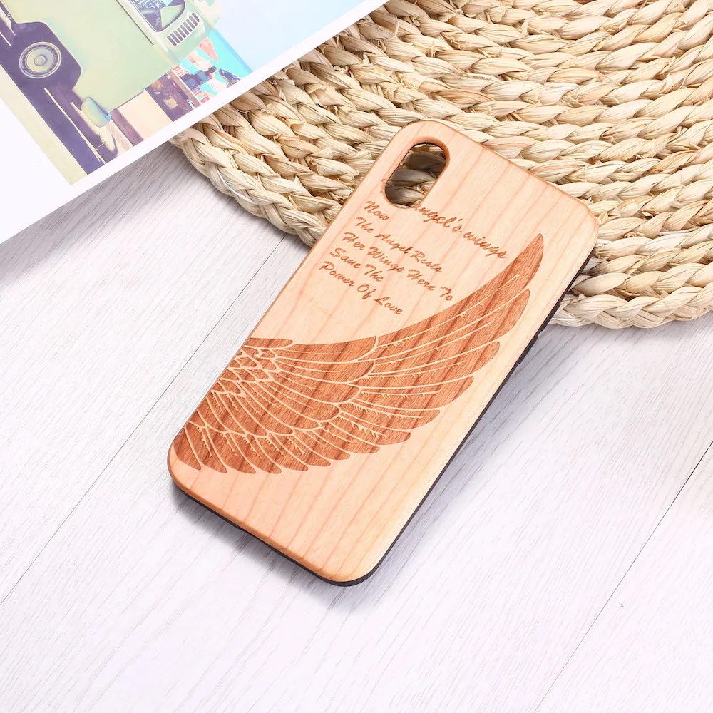 Чехол для телефона Angel Wing God Christian с гравировкой из дерева чехол iPhone 12 6S 6Plus 7 7Plus 8 8Plus