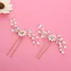 1PC Hot Sale Elegant Bridal Pearl Handmade Flower Beautiful Crystal Hair Accessories Wedding Hair Pins Bridesmaid Bridal Decor ► Photo 2/5