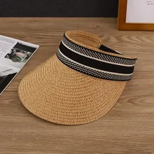 Summer Travel Must-have Empty Top Women's Sun Hat D Brand Designer Luxury Inverted Triangle Double G Series of Ladies Hats New