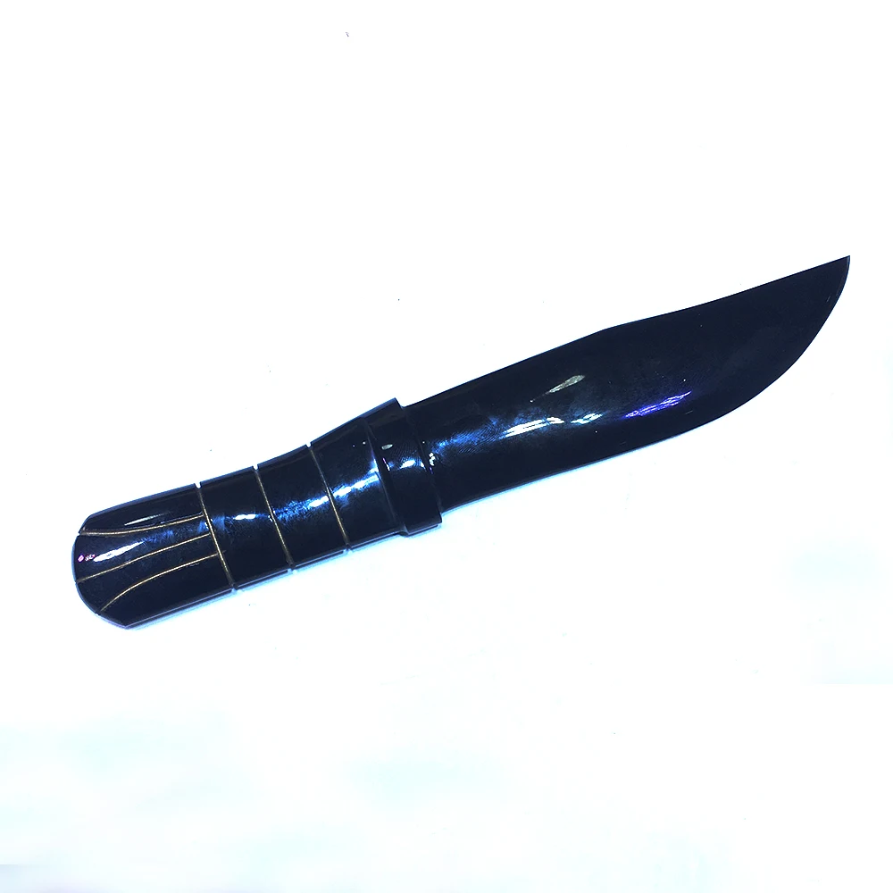 Большой размер натуральный черный обсидиан нож ручной резной кварцевый кристалл нож целебный Кристалл Камень ремесла украшение дома подарки