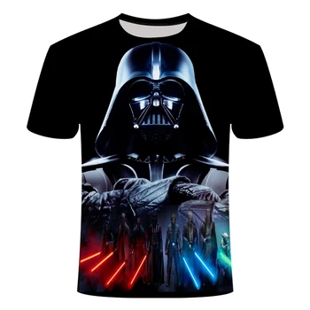 

3D printing Star Wars T-shirt space war T-shirt robot men's shirt mask spaceship top series 2