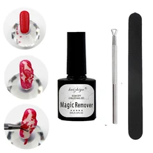 Маникюрный набор Выберите 3 шт лопнутый волшебный удаляющий гель основа верхнее покрытие маникюрные наборы 5 Вт УФ светодиодная лампа Кисть для ногтей пилка инструменты для дизайна ногтей