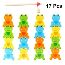 1 Набор, складные игрушки, забавные магнитные игрушки для рыбалки, лягушка, дизайнерские игры, Деревянные Игрушки для раннего развития, игрушки для детей, детские праздничные игры